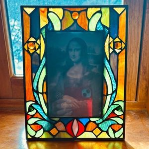 Set of 3: Stain Glass Picture Frame and Sun Catchers